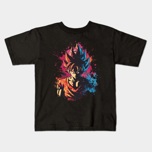 goku Kids T-Shirt by pokermoment